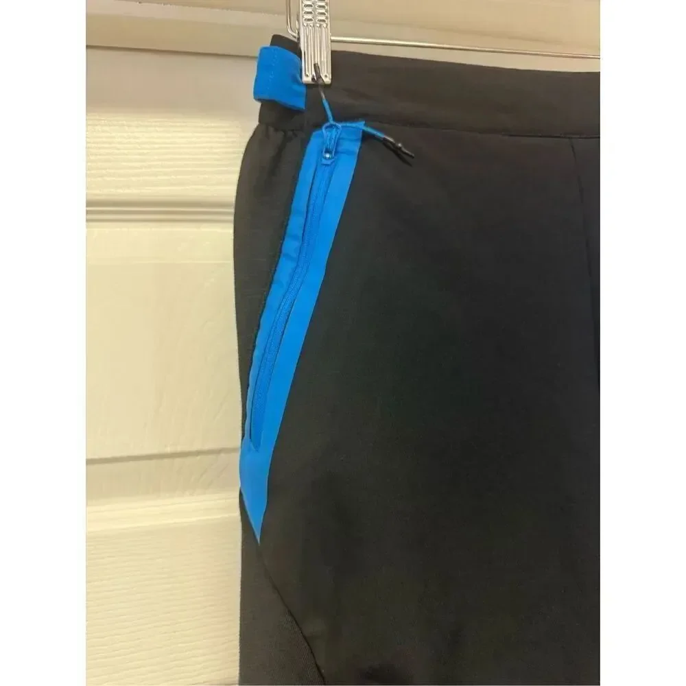 Adidas Men’s Sportswear Fit Training Pants Black & Blue sz S NWOT